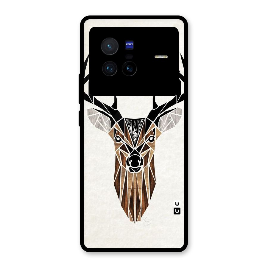 Aesthetic Deer Design Glass Back Case for Vivo X80