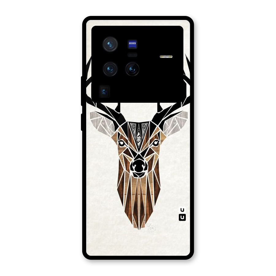 Aesthetic Deer Design Glass Back Case for Vivo X80 Pro