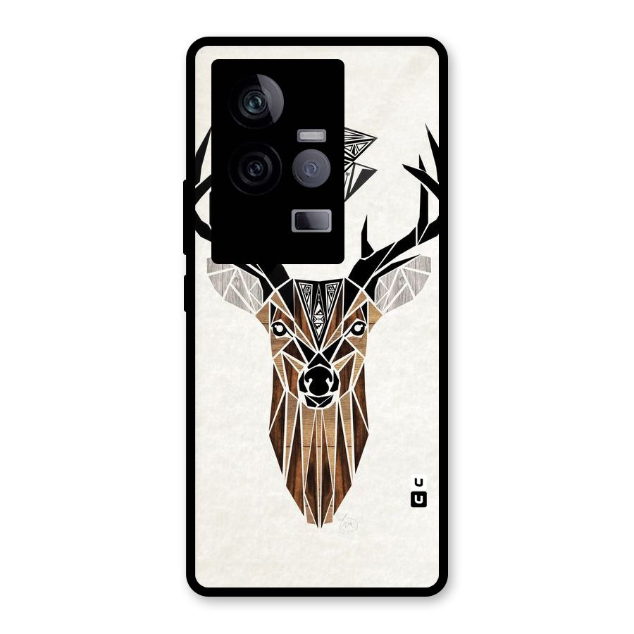 Aesthetic Deer Design Glass Back Case for Vivo iQOO 11 5G