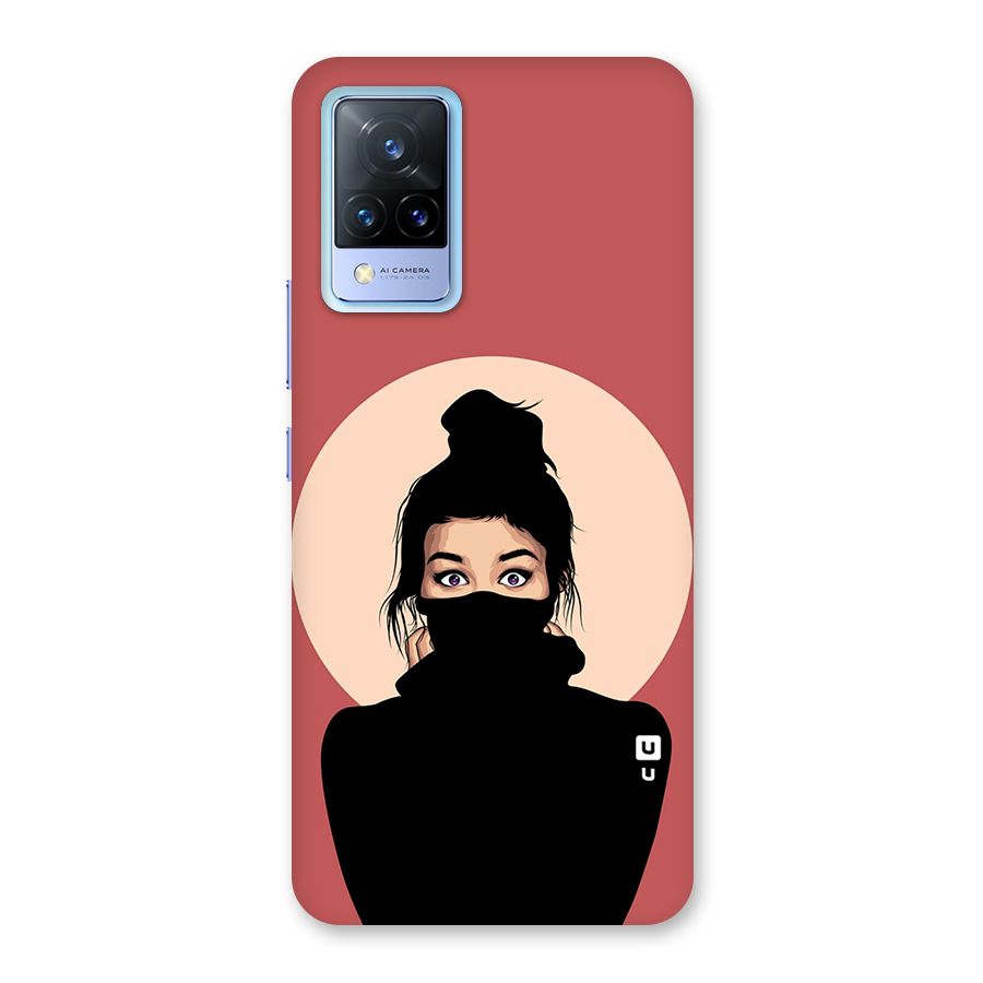 Aesthetic Digital Art Girl Back Case for Vivo V21 5G