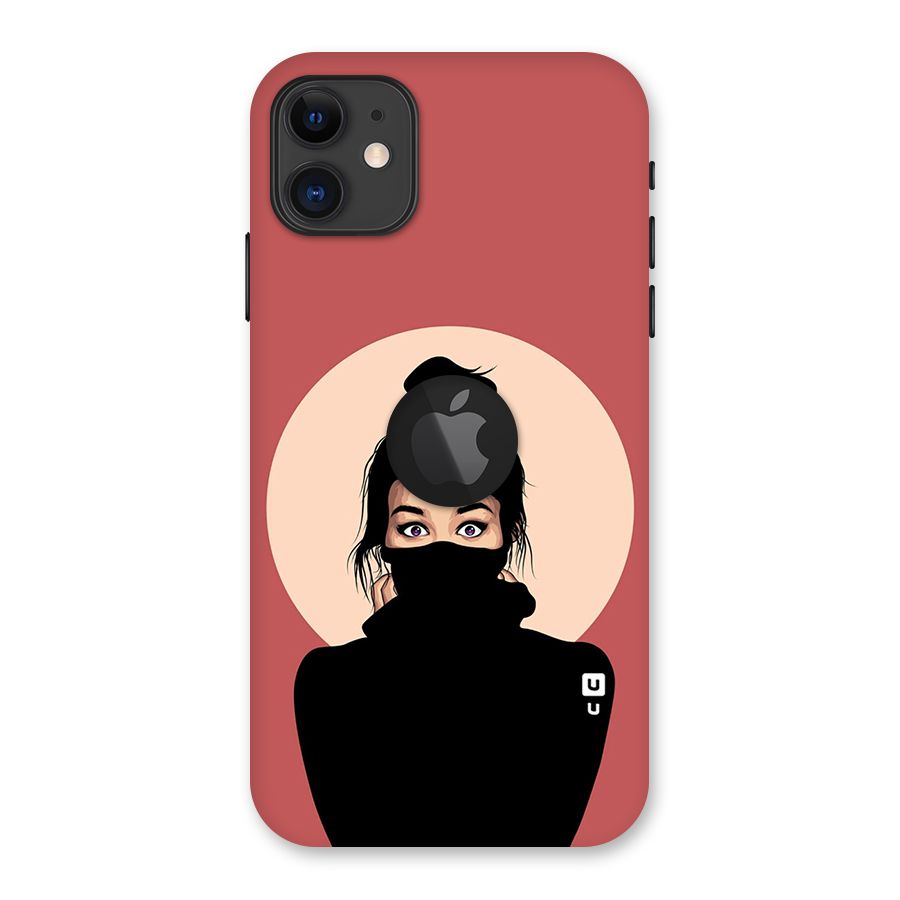 Aesthetic Digital Art Girl Back Case for iPhone 11 Logo Cut