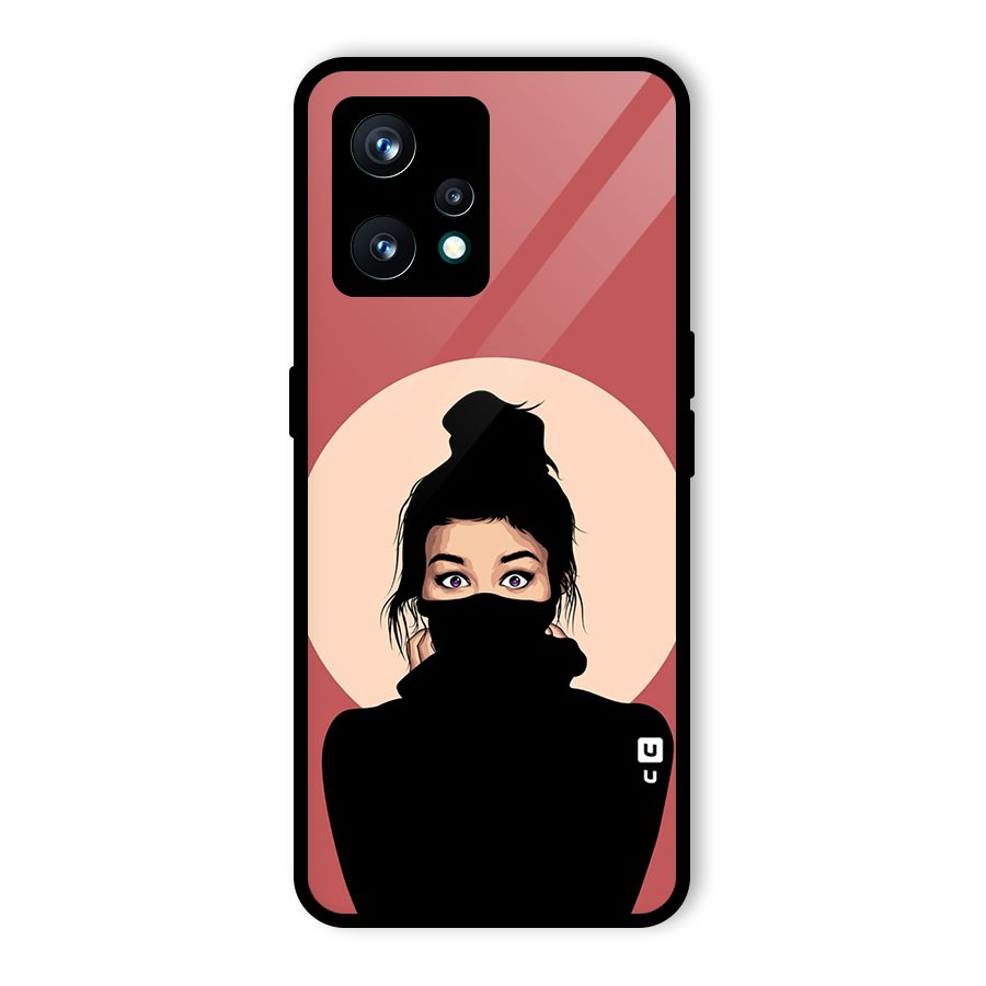 Aesthetic Digital Art Girl Glass Back Case for Realme 9 Pro Plus 5G