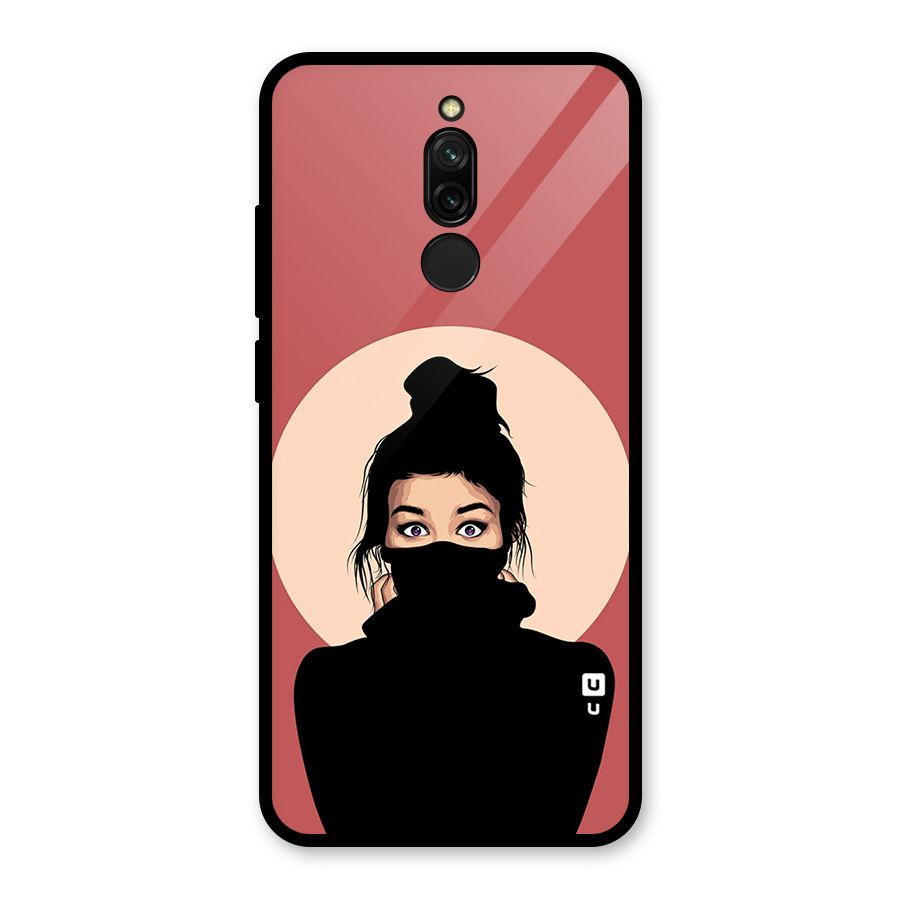 Aesthetic Digital Art Girl Glass Back Case for Redmi 8