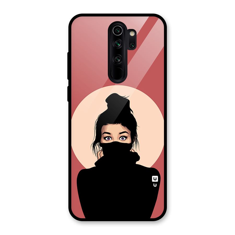 Aesthetic Digital Art Girl Glass Back Case for Redmi Note 8 Pro