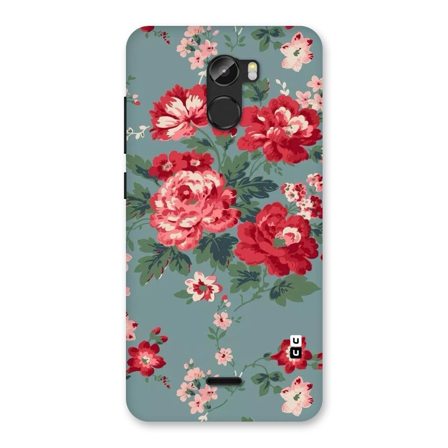 Aesthetic Floral Red Back Case for Gionee X1