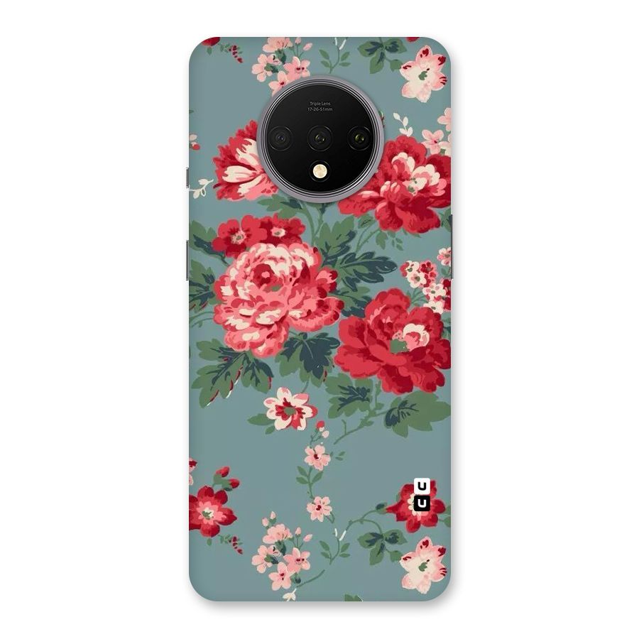 Aesthetic Floral Red Back Case for OnePlus 7T