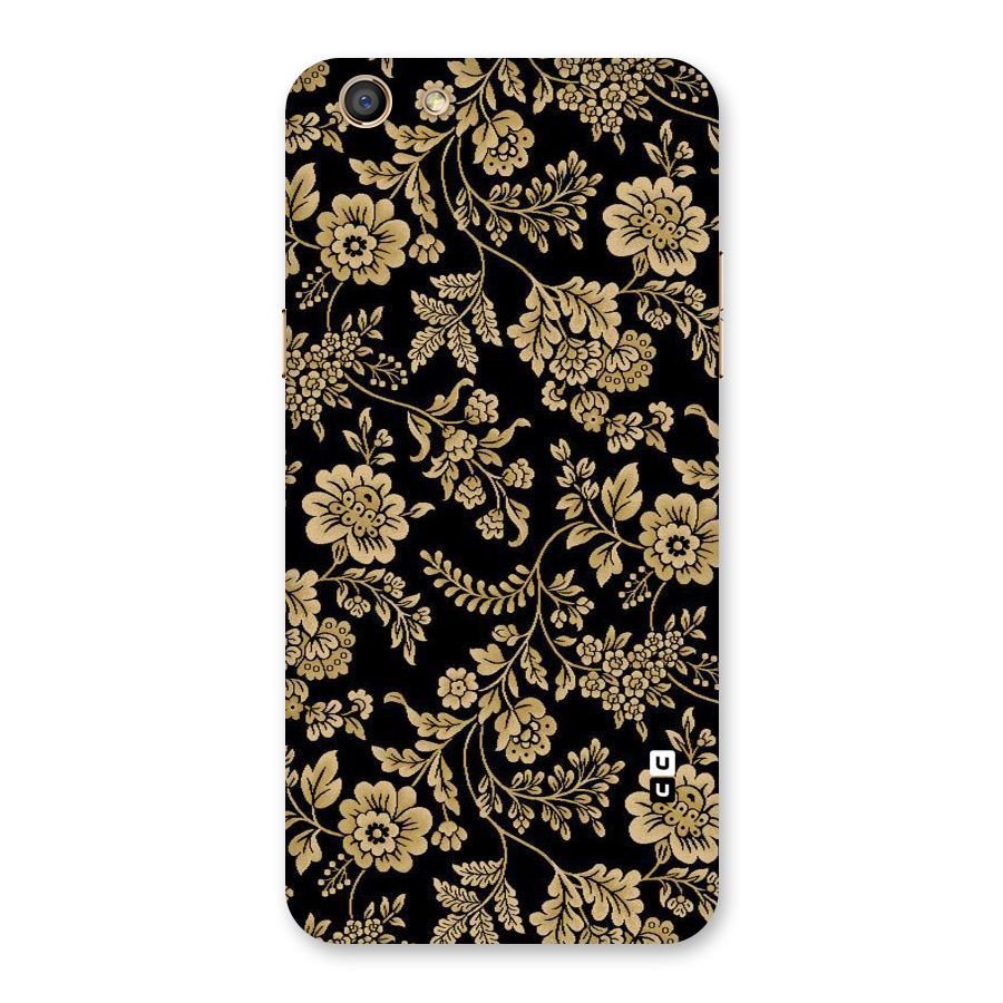 Aesthetic Golden Design Back Case for Oppo F3