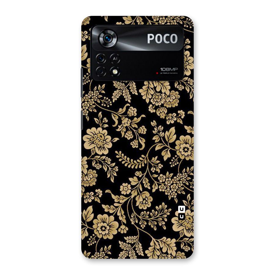 Aesthetic Golden Design Back Case for Poco X4 Pro 5G