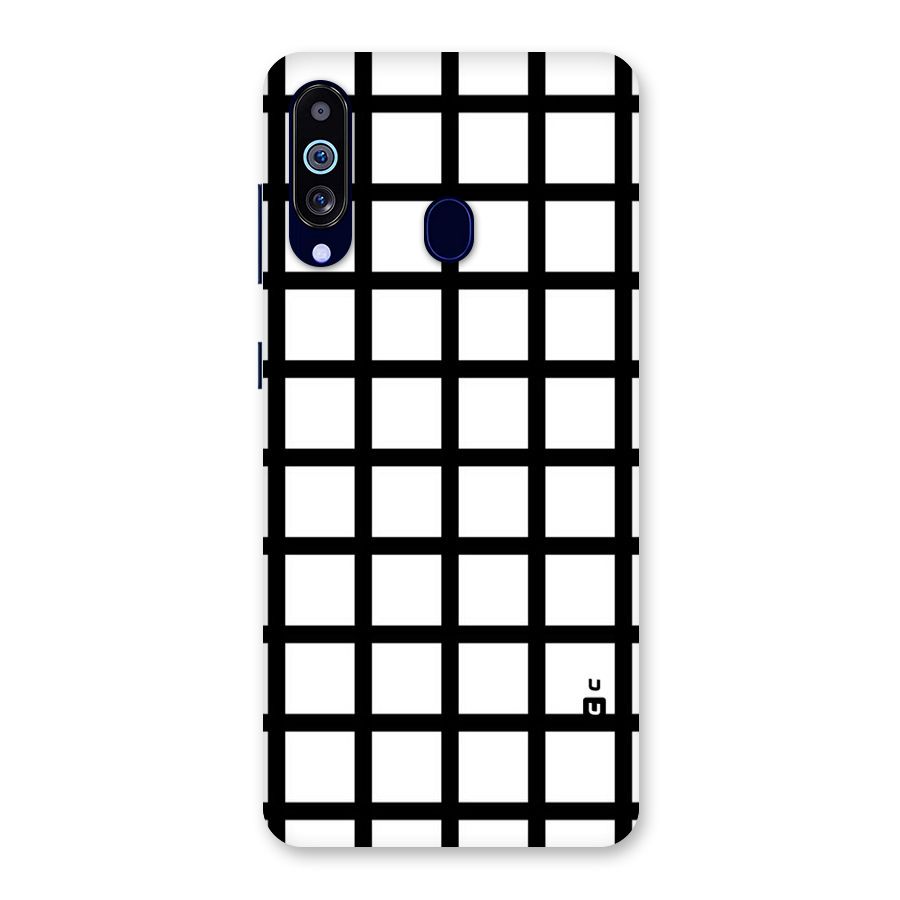 Aesthetic Grid Lines Back Case for Galaxy M40