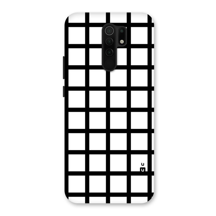 Aesthetic Grid Lines Back Case for Poco M2