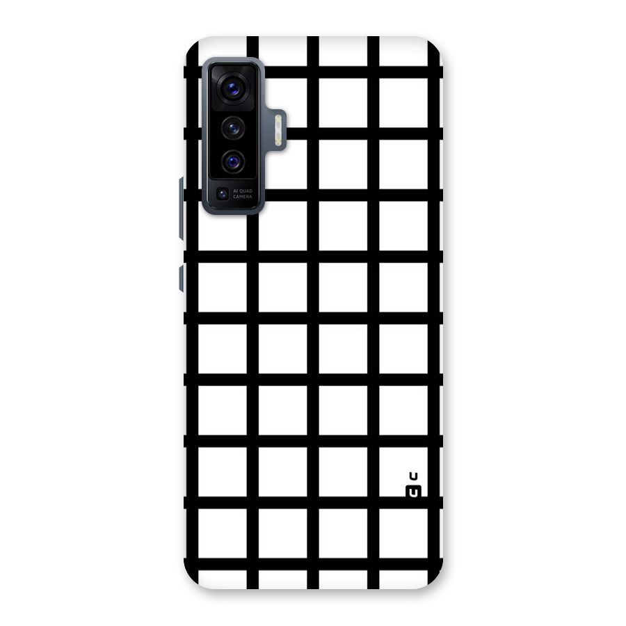 Aesthetic Grid Lines Back Case for Vivo X50