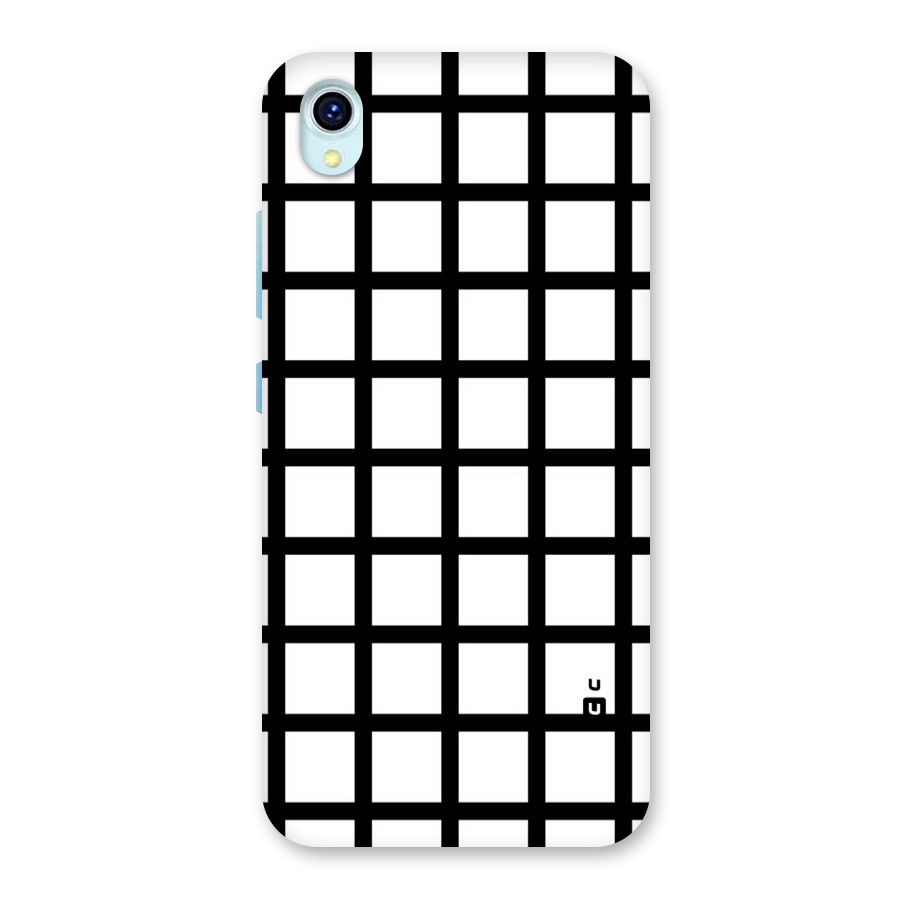 Aesthetic Grid Lines Back Case for Vivo Y1s