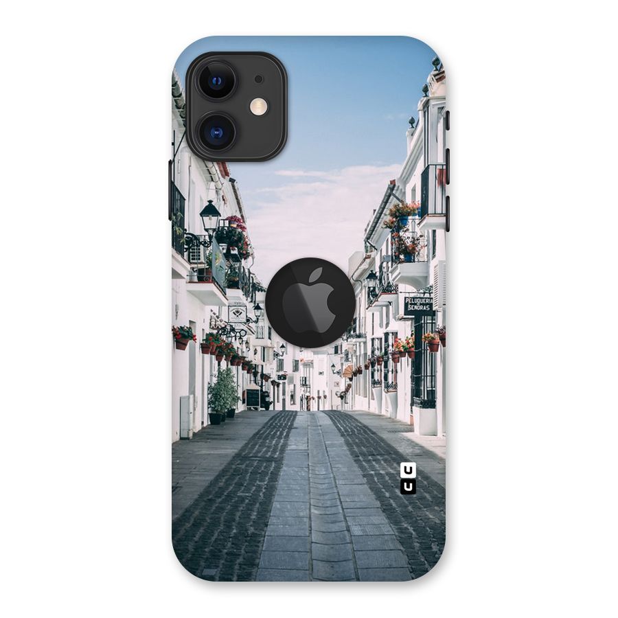 Aesthetic Street Back Case for iPhone 11 Logo Cut