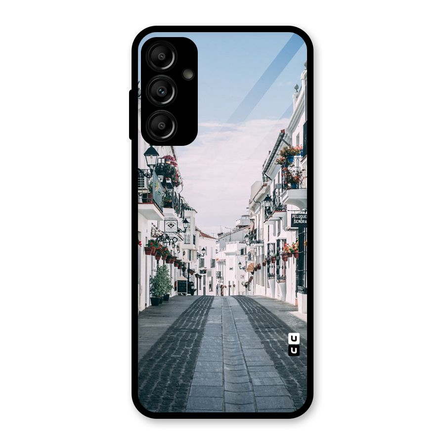 Aesthetic Street Glass Back Case for Galaxy A14 5G