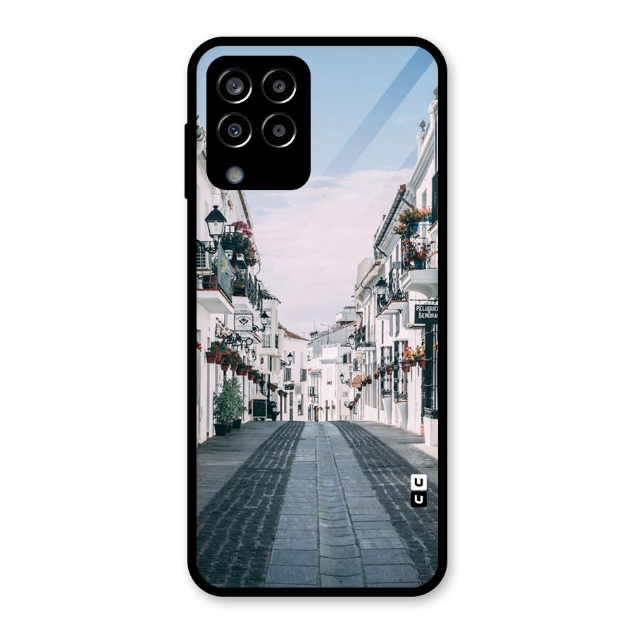 Aesthetic Street Glass Back Case for Galaxy M33