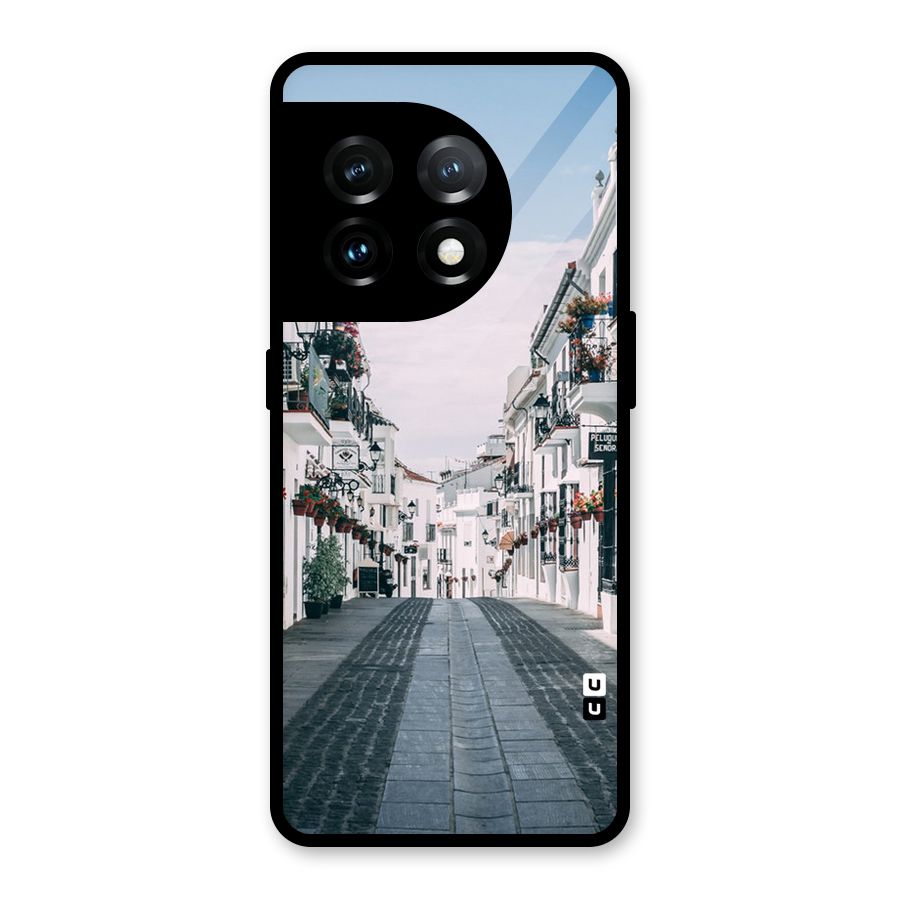 Aesthetic Street Glass Back Case for OnePlus 11