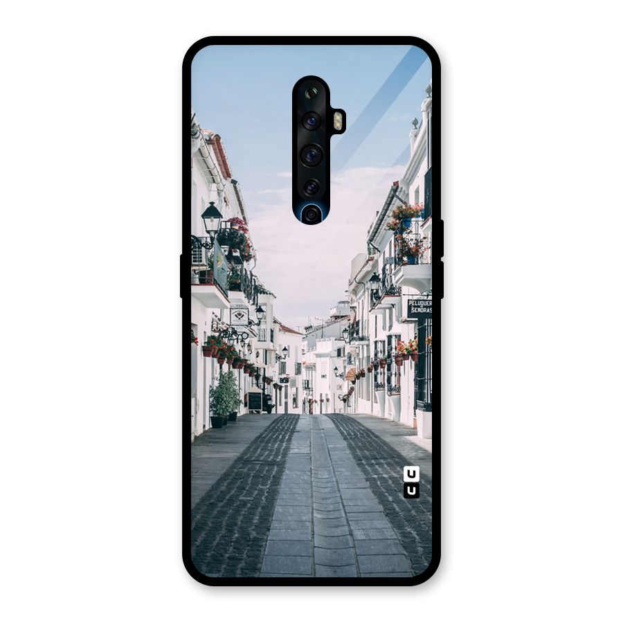 Aesthetic Street Glass Back Case for Oppo Reno2 F