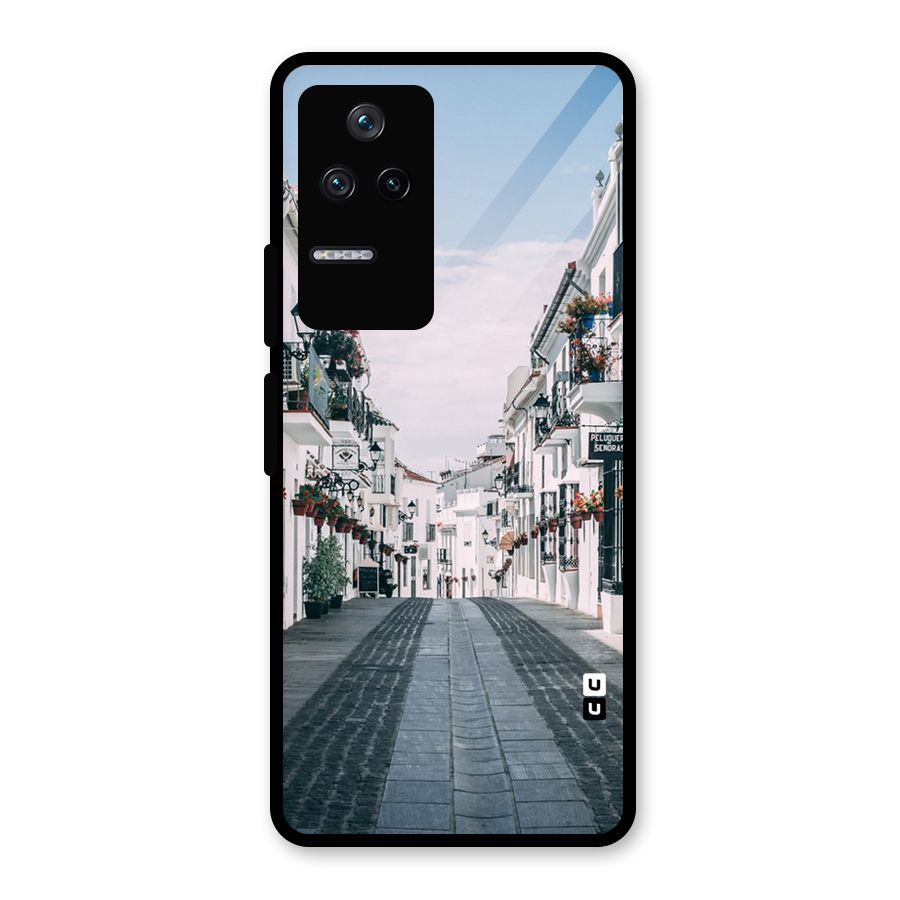 Aesthetic Street Glass Back Case for Poco F4 5G