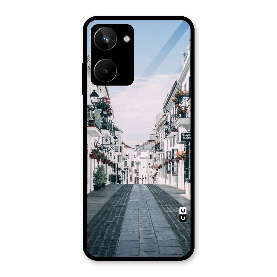 Aesthetic Street Glass Back Case for Realme 10
