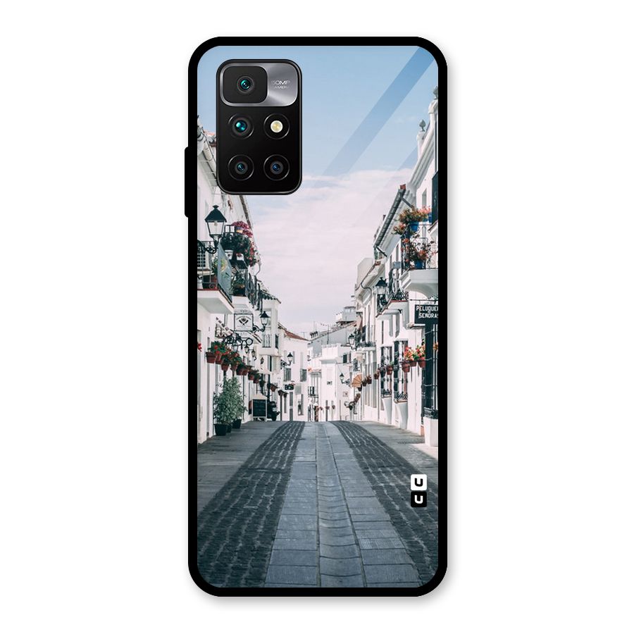 Aesthetic Street Glass Back Case for Redmi 10 Prime