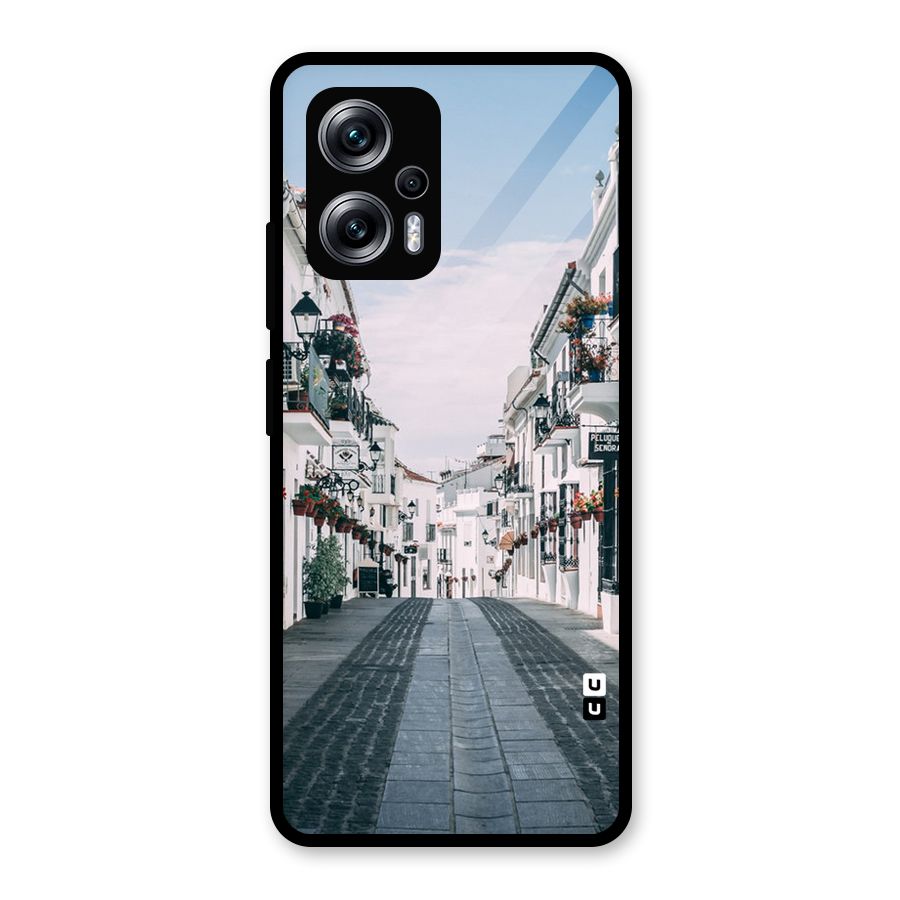 Aesthetic Street Glass Back Case for Redmi K50i