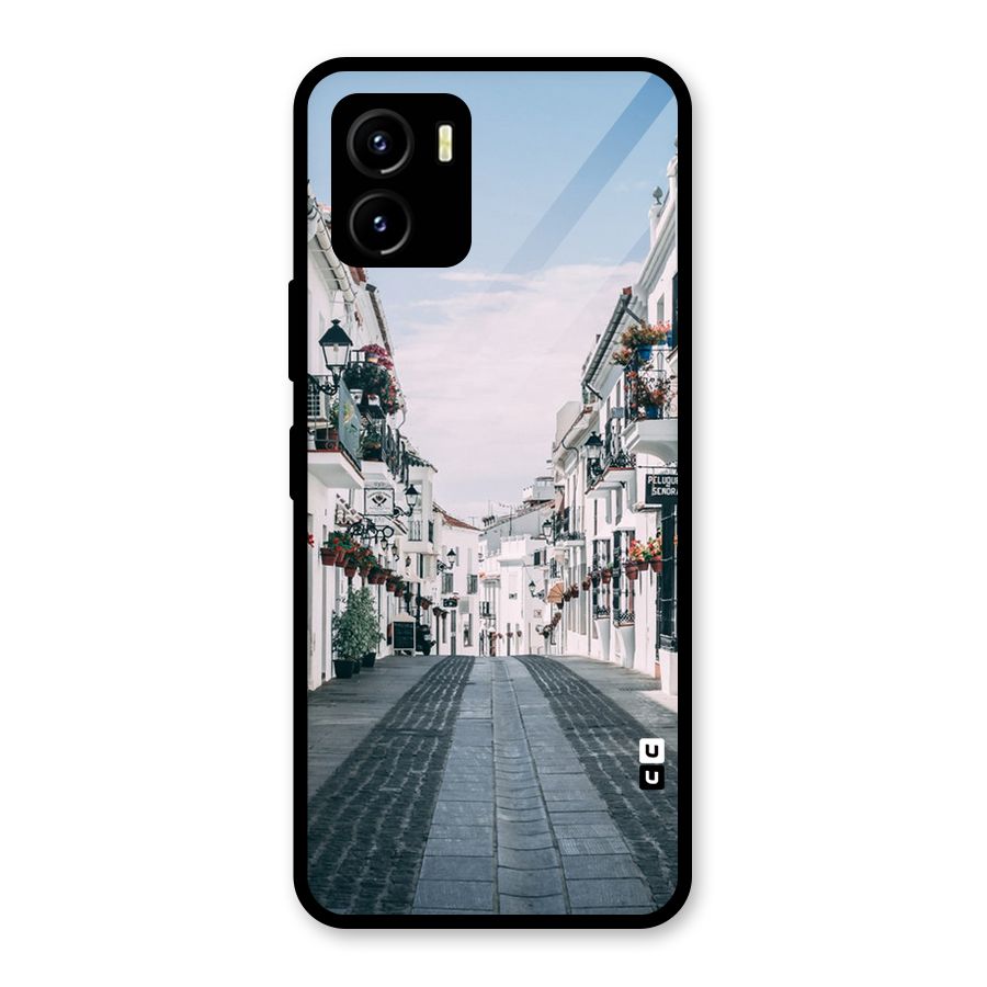 Aesthetic Street Glass Back Case for Vivo Y15s
