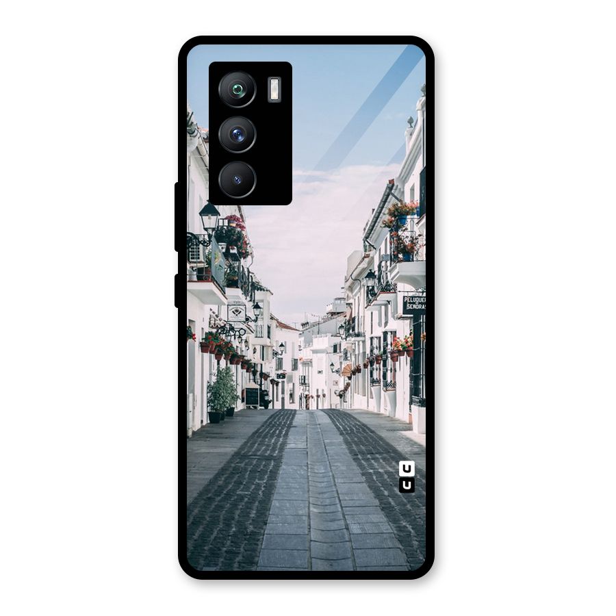 Aesthetic Street Glass Back Case for Vivo iQOO 9 SE