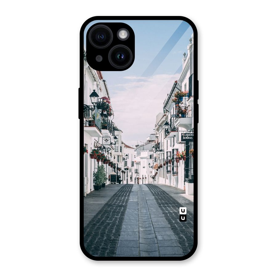 Aesthetic Street Glass Back Case for iPhone 14