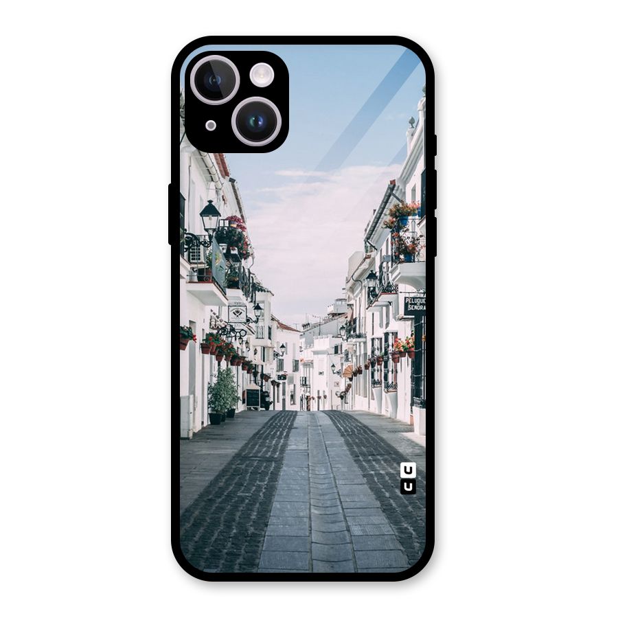 Aesthetic Street Glass Back Case for iPhone 14 Plus
