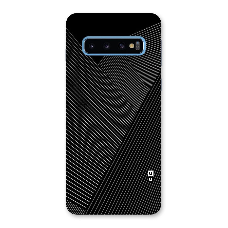 Aesthetic White Stripes Back Case for Galaxy S10
