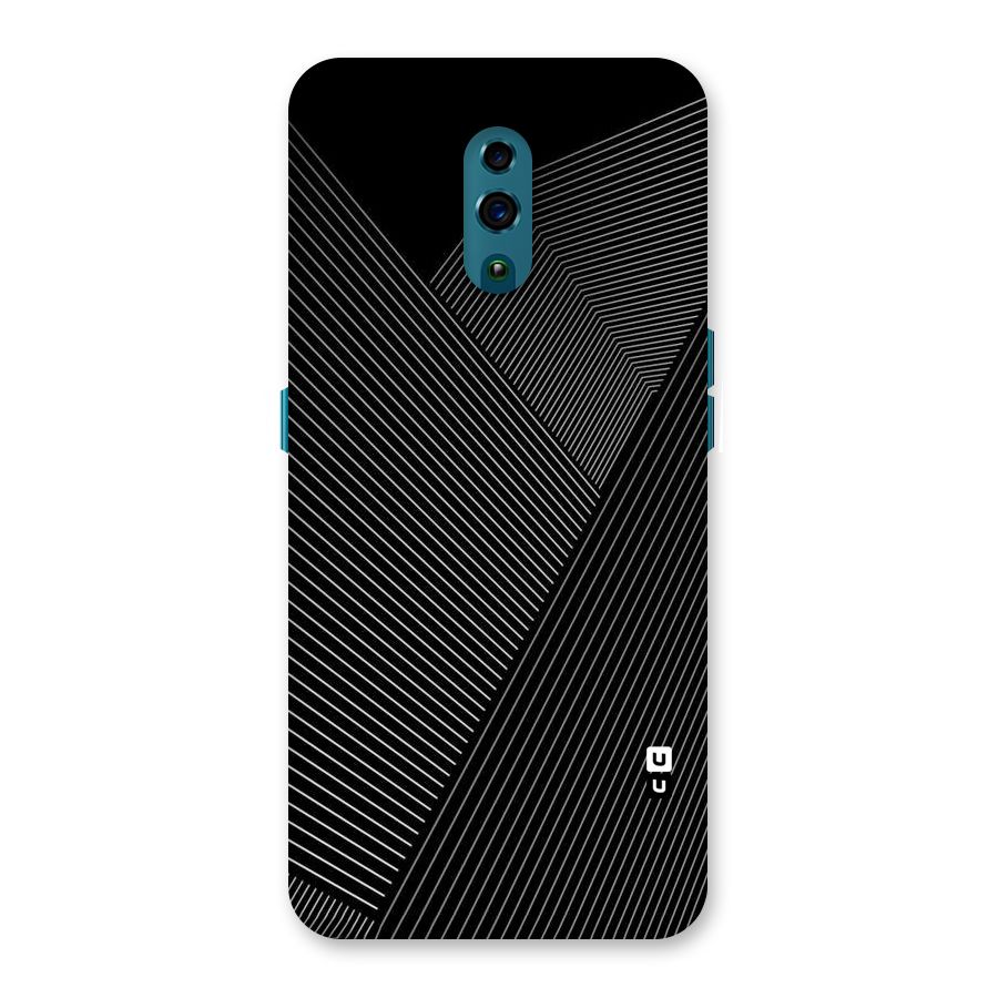 Aesthetic White Stripes Back Case for Oppo Reno