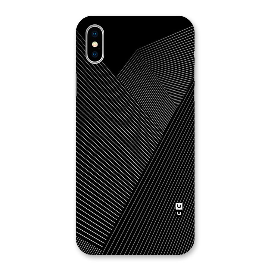 Aesthetic White Stripes Back Case for iPhone XS
