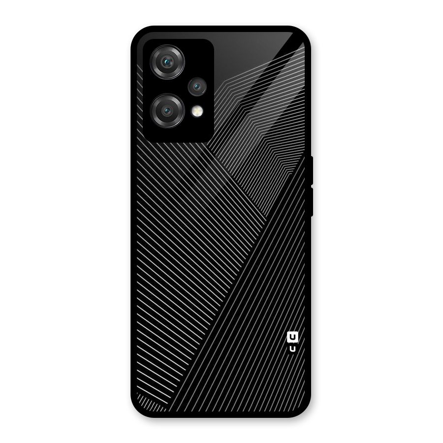 Aesthetic White Stripes Glass Back Case for OnePlus Nord CE 2 Lite 5G
