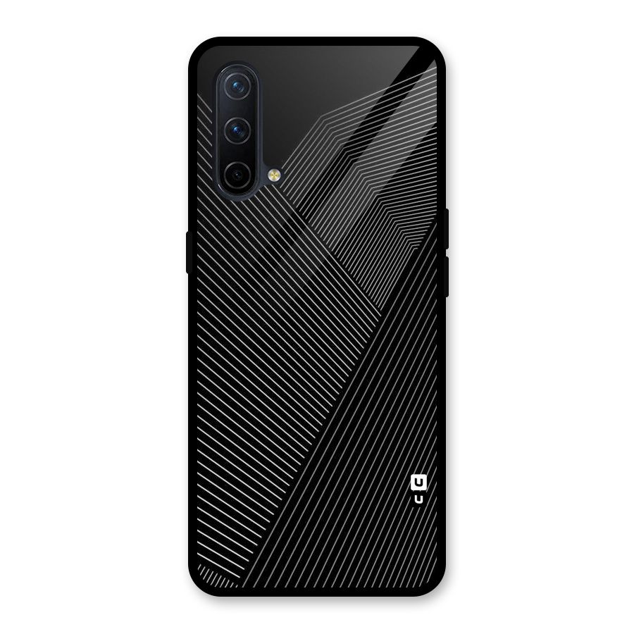 Aesthetic White Stripes Glass Back Case for OnePlus Nord CE 5G