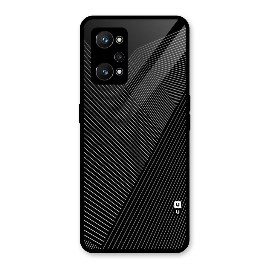 Aesthetic White Stripes Glass Back Case for Realme GT Neo 3T