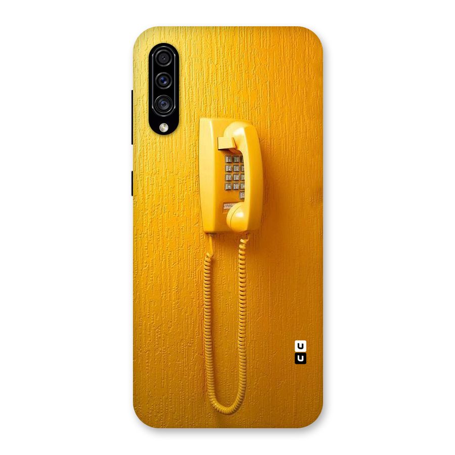 Aesthetic Yellow Telephone Back Case for Galaxy A30s