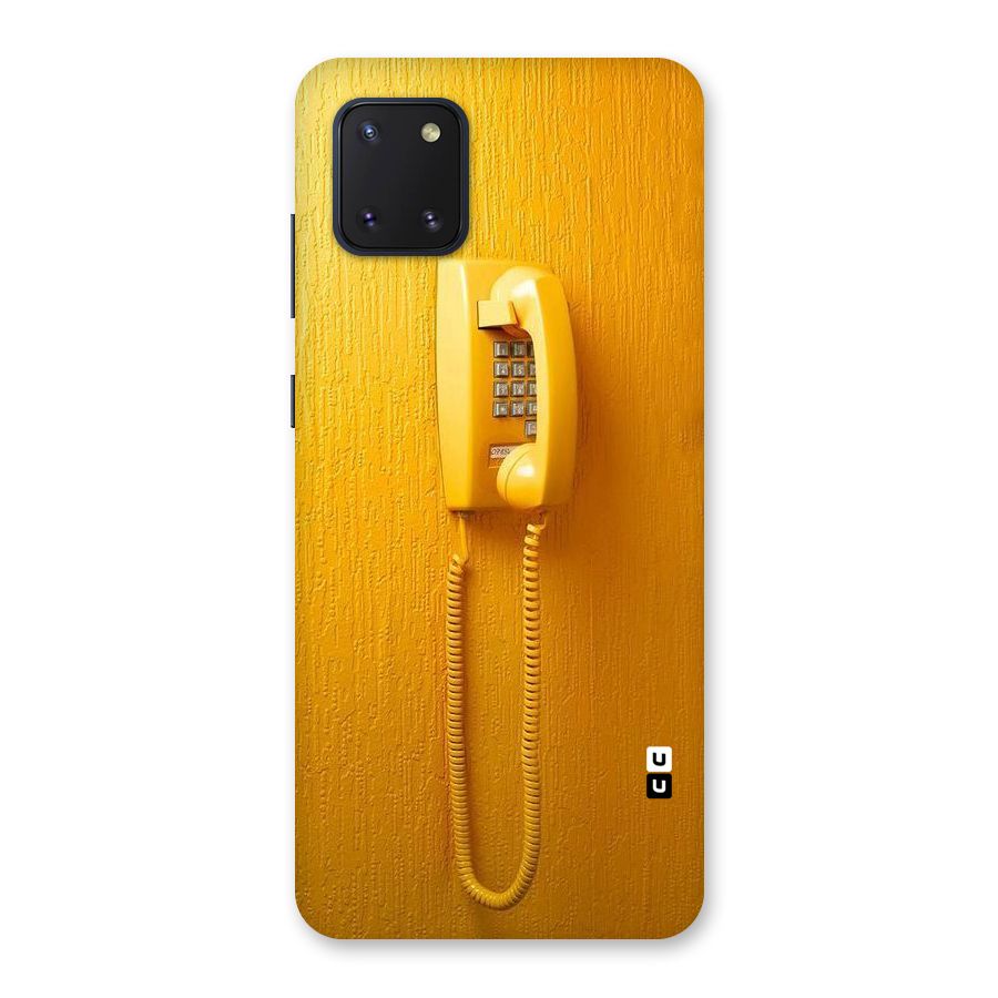 Aesthetic Yellow Telephone Back Case for Galaxy Note 10 Lite
