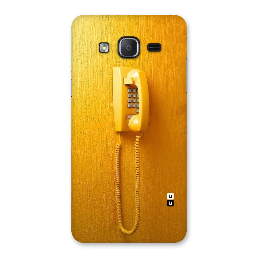 Aesthetic Yellow Telephone Back Case for Galaxy On7 2015