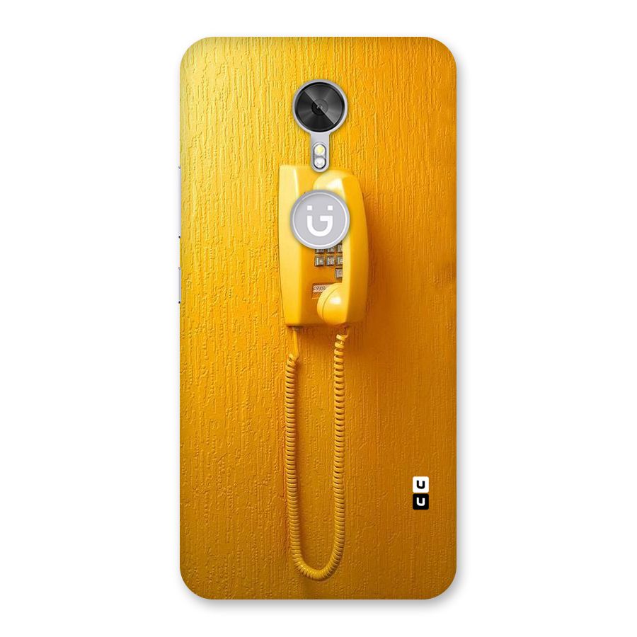 Aesthetic Yellow Telephone Back Case for Gionee A1