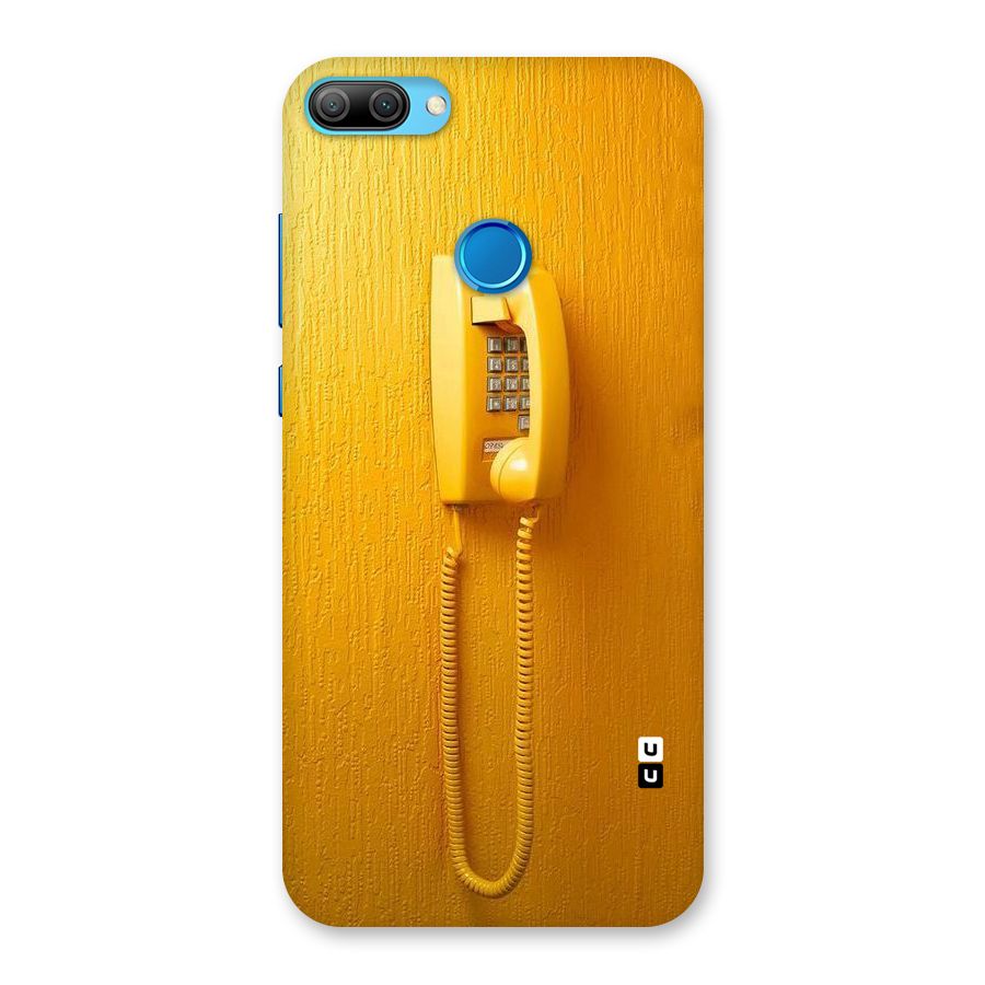 Aesthetic Yellow Telephone Back Case for Honor 9N