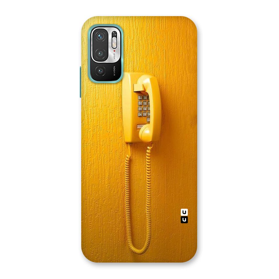 Aesthetic Yellow Telephone Back Case for Redmi Note 10T 5G