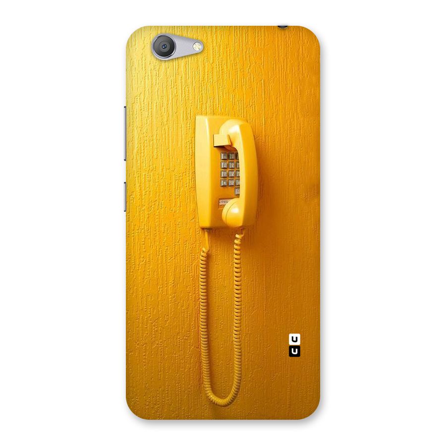 Aesthetic Yellow Telephone Back Case for Vivo Y53