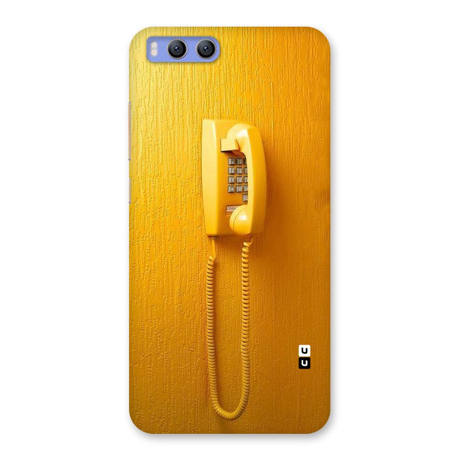 Aesthetic Yellow Telephone Back Case for Xiaomi Mi 6