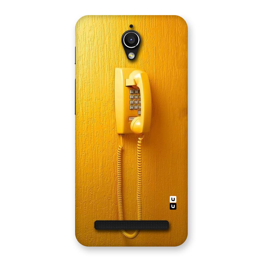 Aesthetic Yellow Telephone Back Case for Zenfone Go
