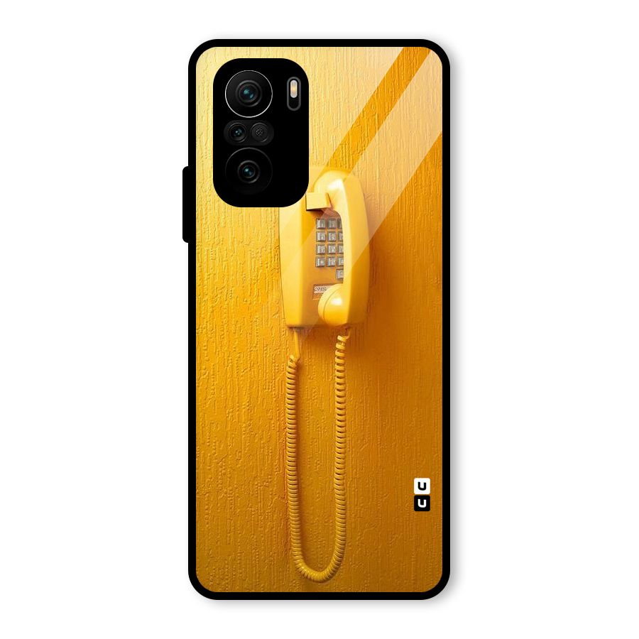 Aesthetic Yellow Telephone Glass Back Case for Mi 11X Pro
