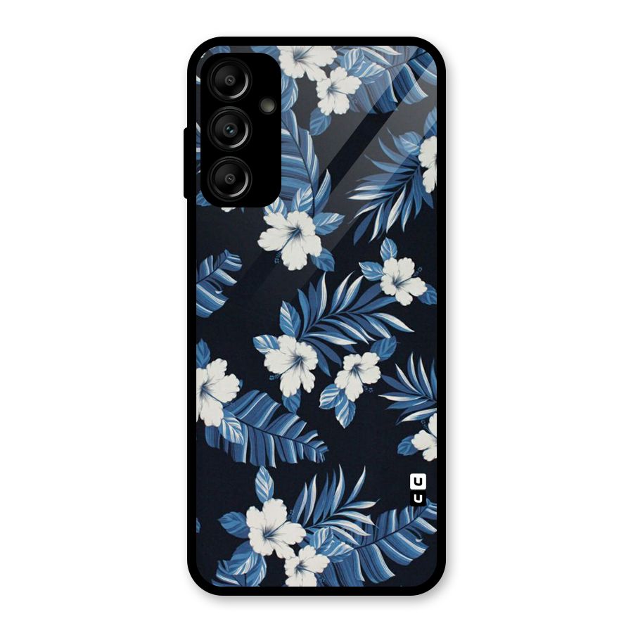 Aesthicity Floral Glass Back Case for Galaxy A14 5G