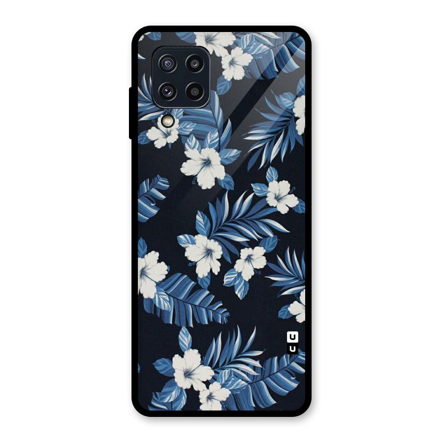 Aesthicity Floral Glass Back Case for Galaxy M32