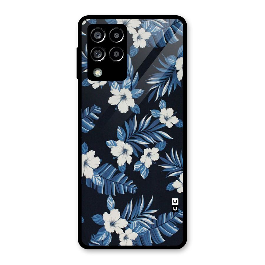 Aesthicity Floral Glass Back Case for Galaxy M53 5G