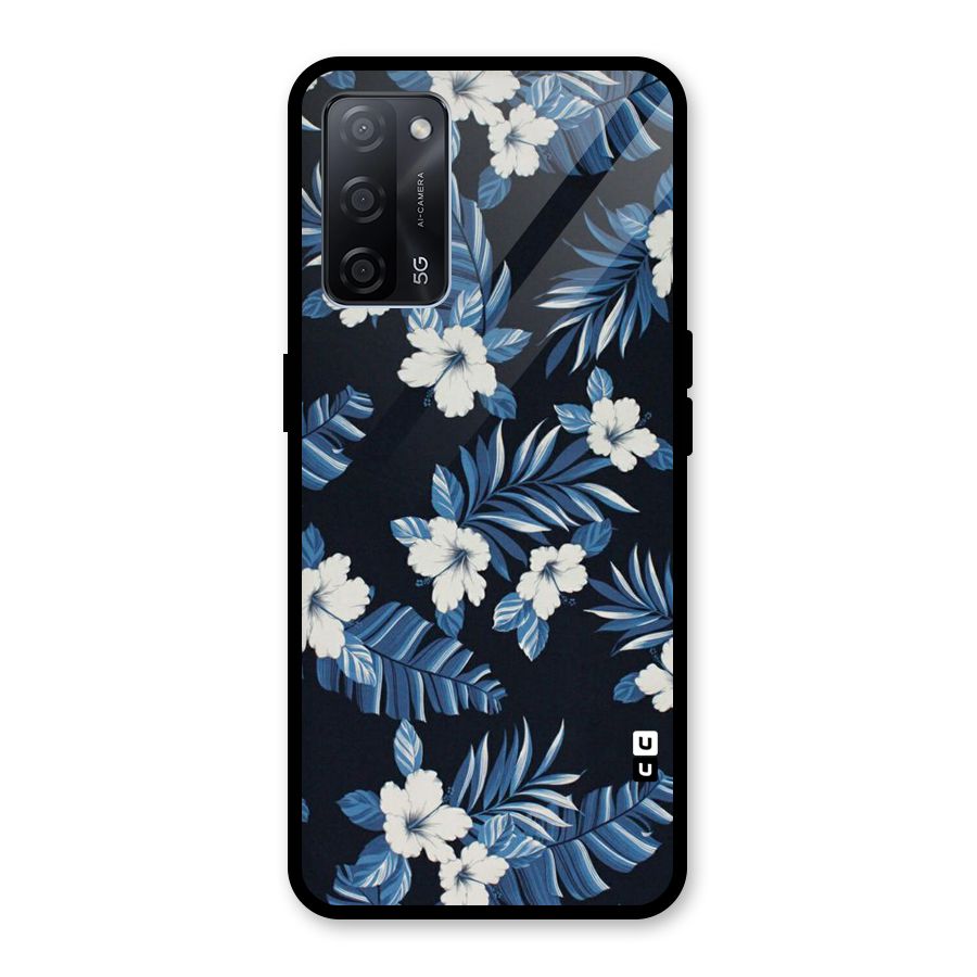 Aesthicity Floral Glass Back Case for Oppo A53s 5G