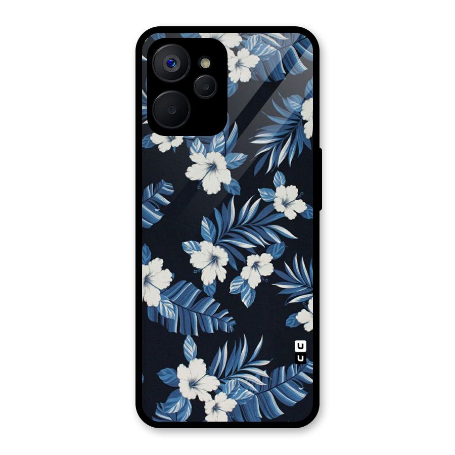Aesthicity Floral Glass Back Case for Realme 9i 5G